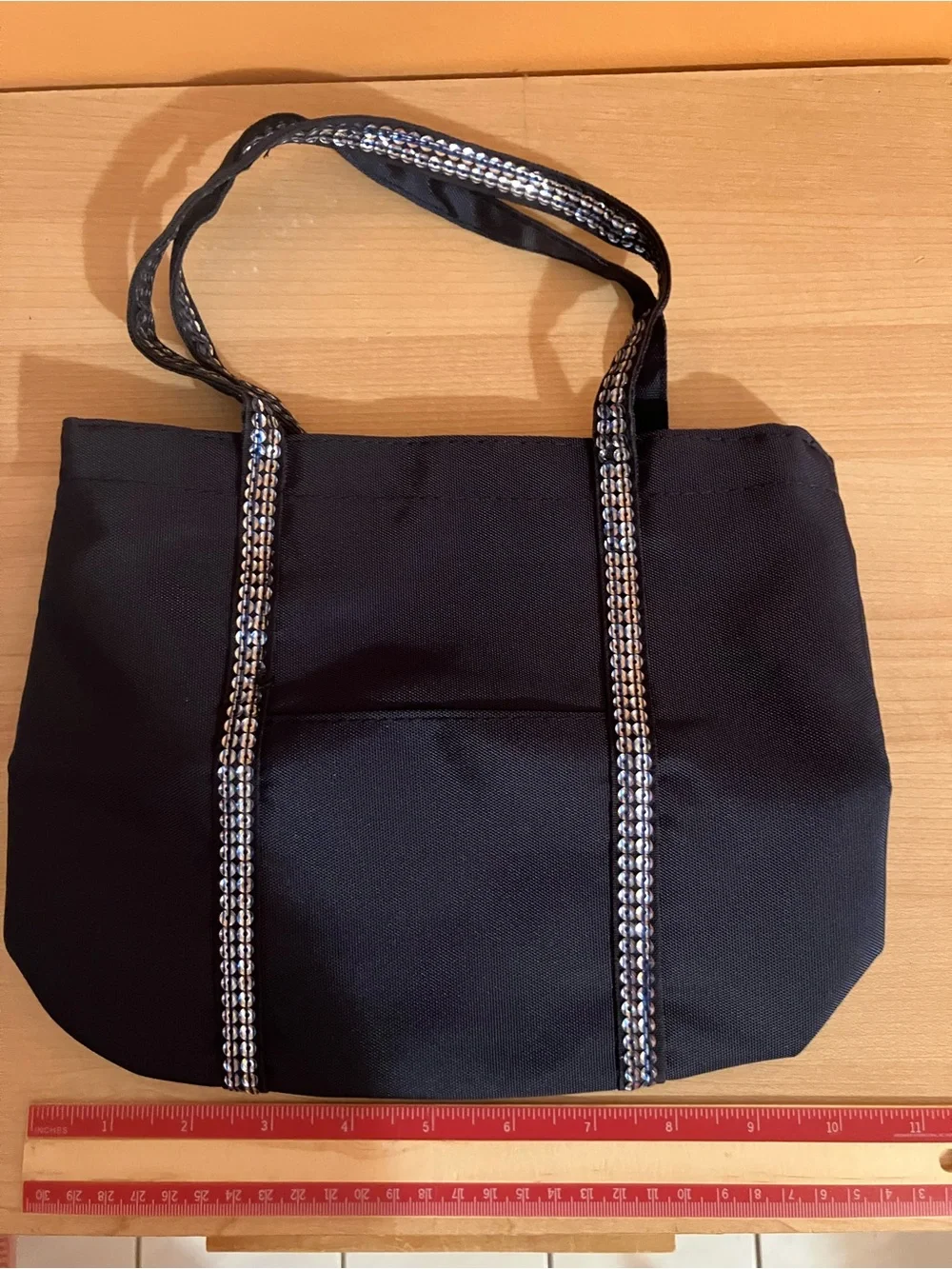 Black Sequin-Trim Tote Bag - Women